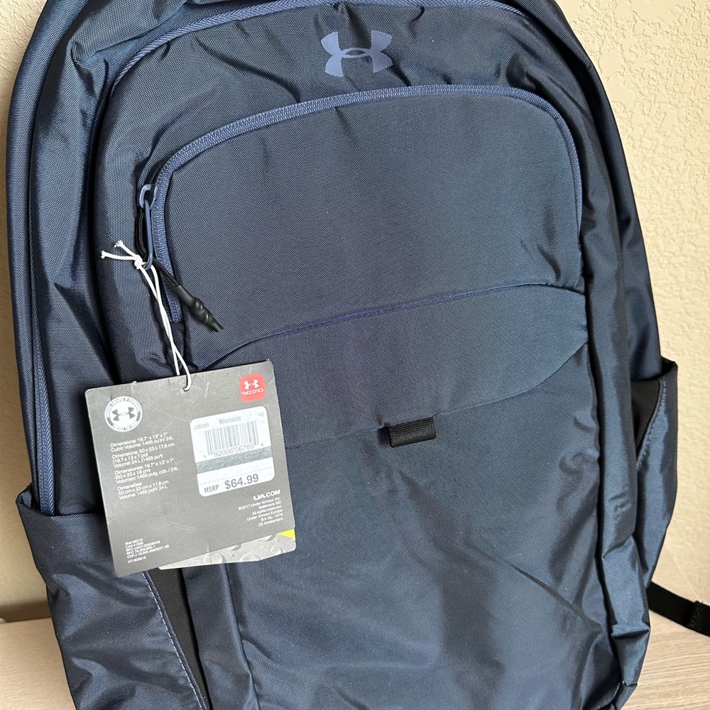 Under Armour Dark Navy Travel Backpack with Front Pocket
